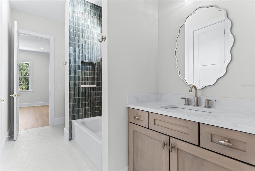 Furnished interior view inside a new home in , Tampa (Image 12).