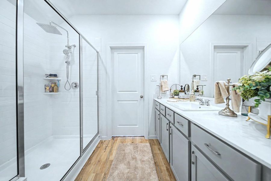 Furnished interior view inside a new home in Pinewood at Grand Texas, New Caney (Image 19).
