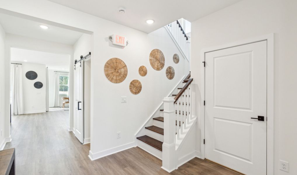 Furnished interior in a model home at Oakwood at New Hampstead in Savannah (Image 8).