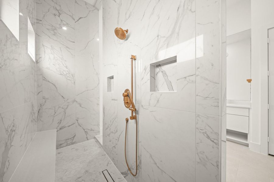 Close-up of interior finishes inside a home in Bridgeland, Cypress (Image 19).