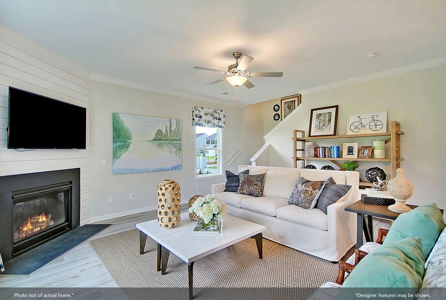 Furnished interior view inside a new home in Golden Ridge, Youngsville (Image 10).