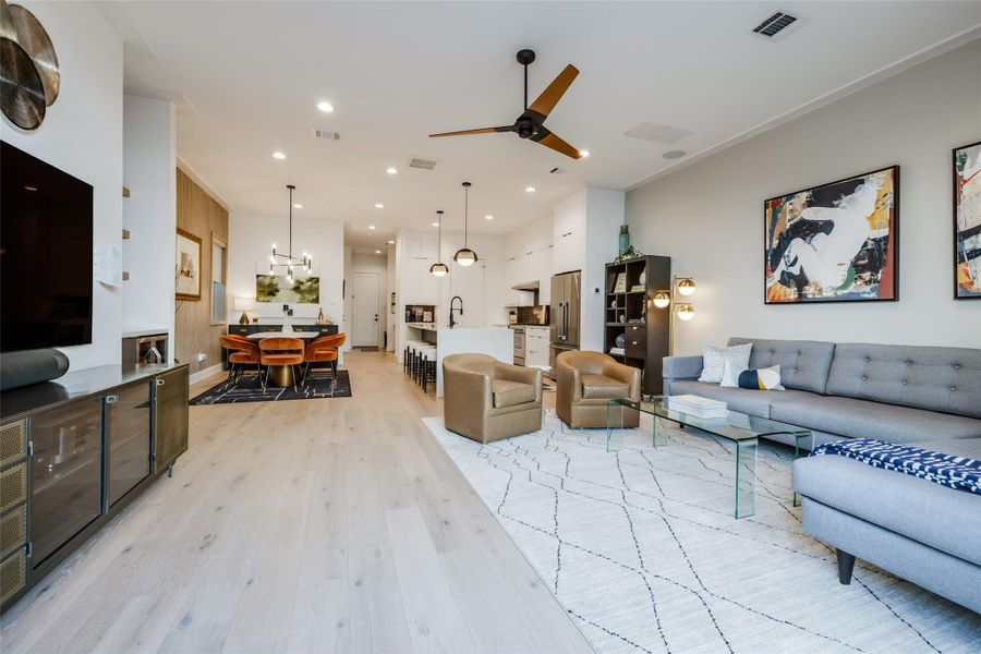 Furnished interior view inside a new home in , Houston (Image 34).