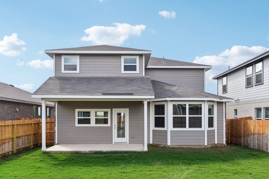 Back exterior of the Medina floorplan at a Meritage Homes community.