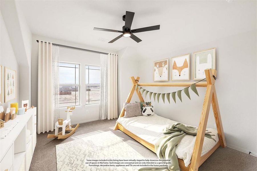 Furnished interior view inside a new home in Hunters Ridge, Crowley (Image 29).