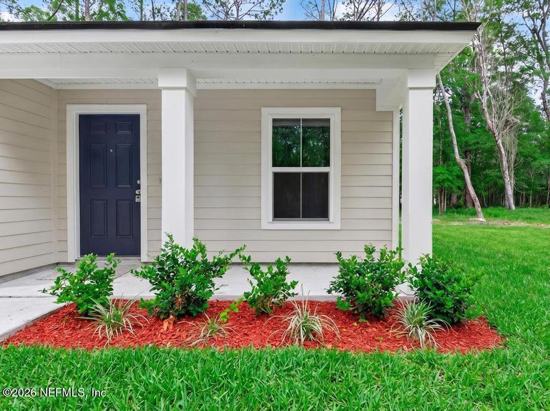Exterior details and patio area of a home in , Jacksonville (Image 31).