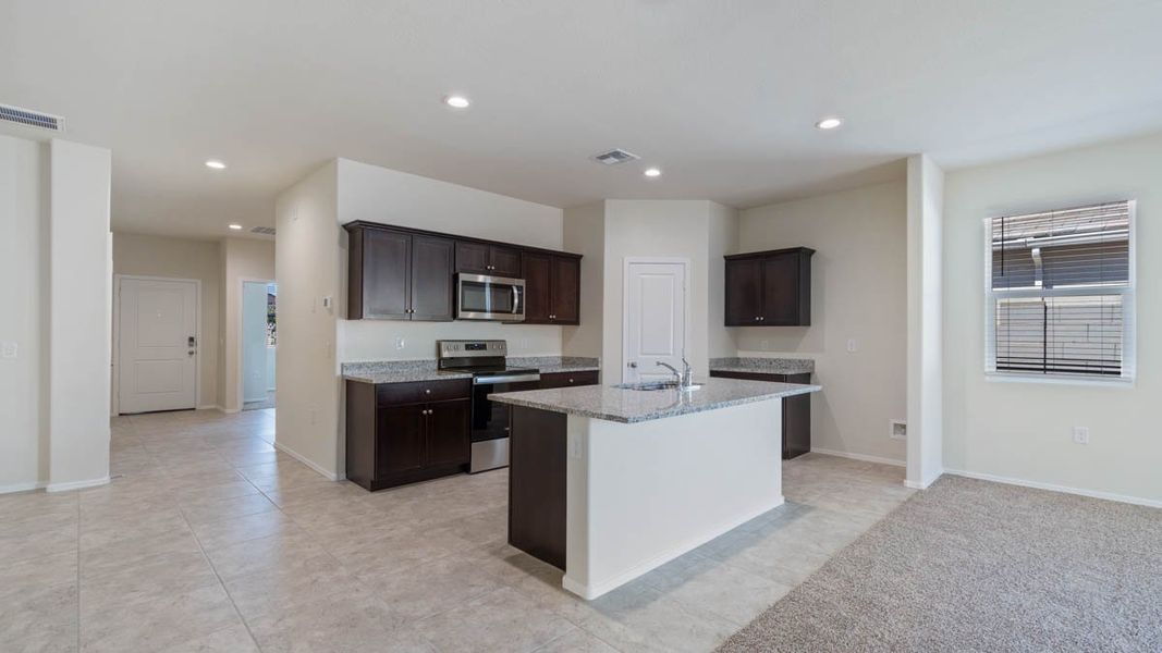 Furnished interior view inside a new home in Heartland Ranch, Coolidge (Image 5). Furnished interior view inside a new home in Heartland Ranch, Coolidge (Image 5).