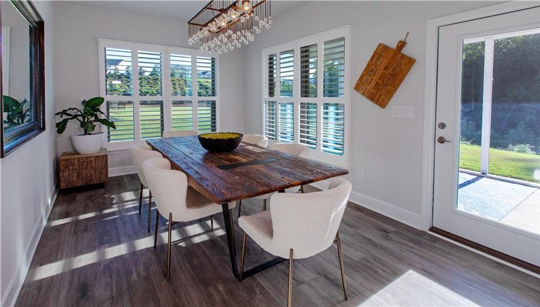 Furnished interior view inside a new home in , Hoschton (Image 17).
