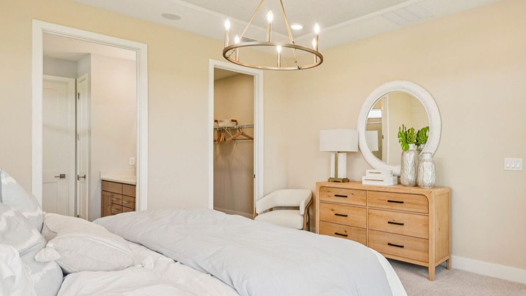 Representative furnished interior of a home built from the Tupelo by DRB Homes in Lakeside at Satilla, St. Cloud (Image 28).