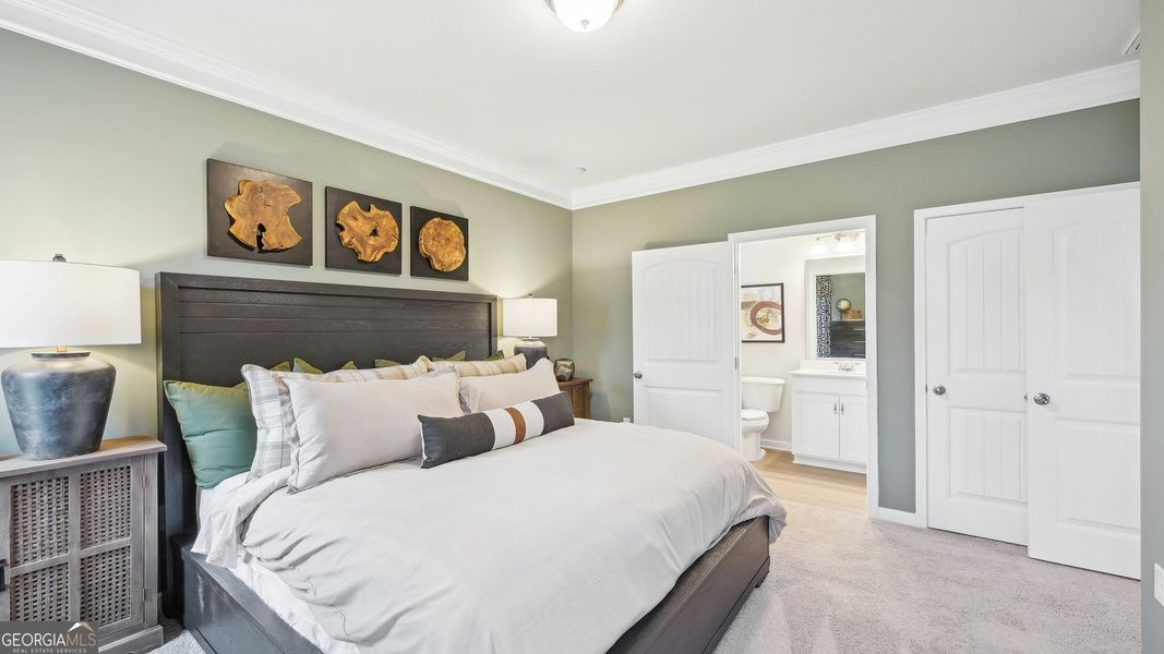 Furnished interior view inside a new home in Maddox Station, Eatonton (Image 15).