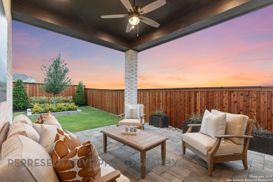 Exterior details and patio area of a home in Davis Ranch, San Antonio (Image 3). Exterior details and patio area of a home in Davis Ranch, San Antonio (Image 3).
