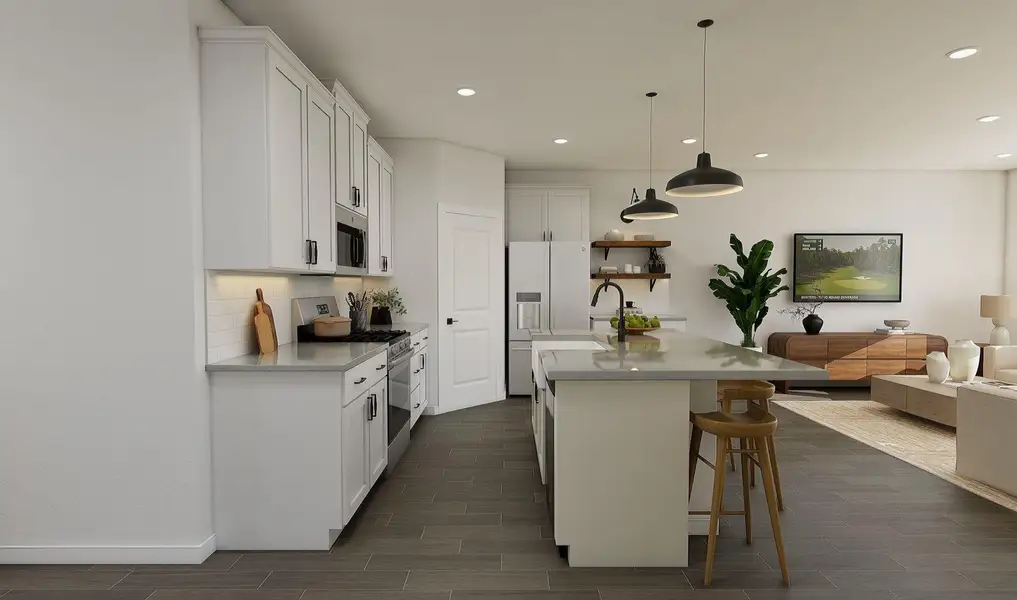 Stylish kitchen (*Artist rendering used for illustration purposes only.)