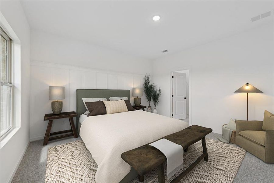 Furnished interior view inside a new home in Aspire at Noble Ridge, Howe (Image 10). Furnished interior view inside a new home in Aspire at Noble Ridge, Howe (Image 10).