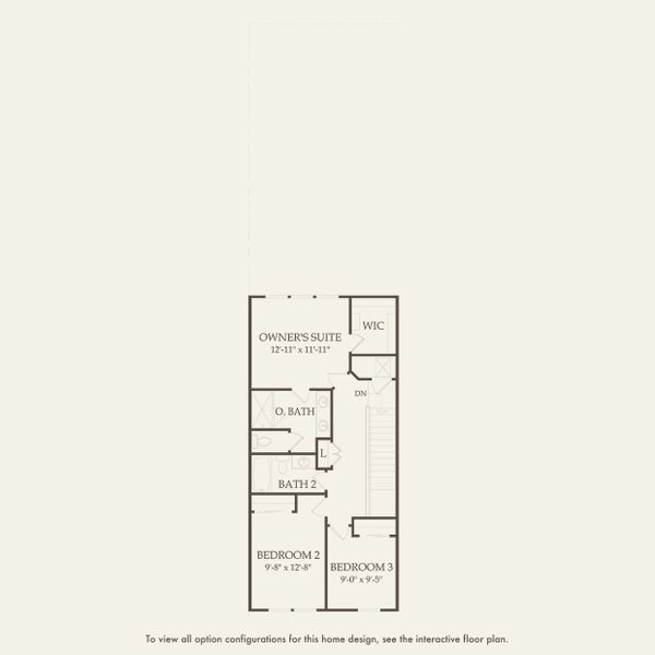 2D floor plan layout for the Foxtail - Interior Unit by Pulte Homes in Lakehaven Estates, Clermont, FL (Image 4). 2D floor plan layout for the Foxtail - Interior Unit by Pulte Homes in Lakehaven Estates, Clermont, FL (Image 4).