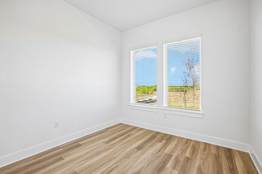Representative unfurnished interior of a home built from the Homestead by Pacesetter Homes in Easton Park, Austin (Image 40). Representative unfurnished interior of a home built from the Homestead by Pacesetter Homes in Easton Park, Austin (Image 40).