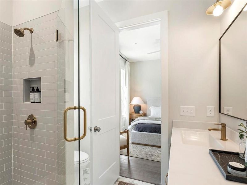 Furnished interior view inside a new home in , Atlanta (Image 9). Furnished interior view inside a new home in , Atlanta (Image 9).