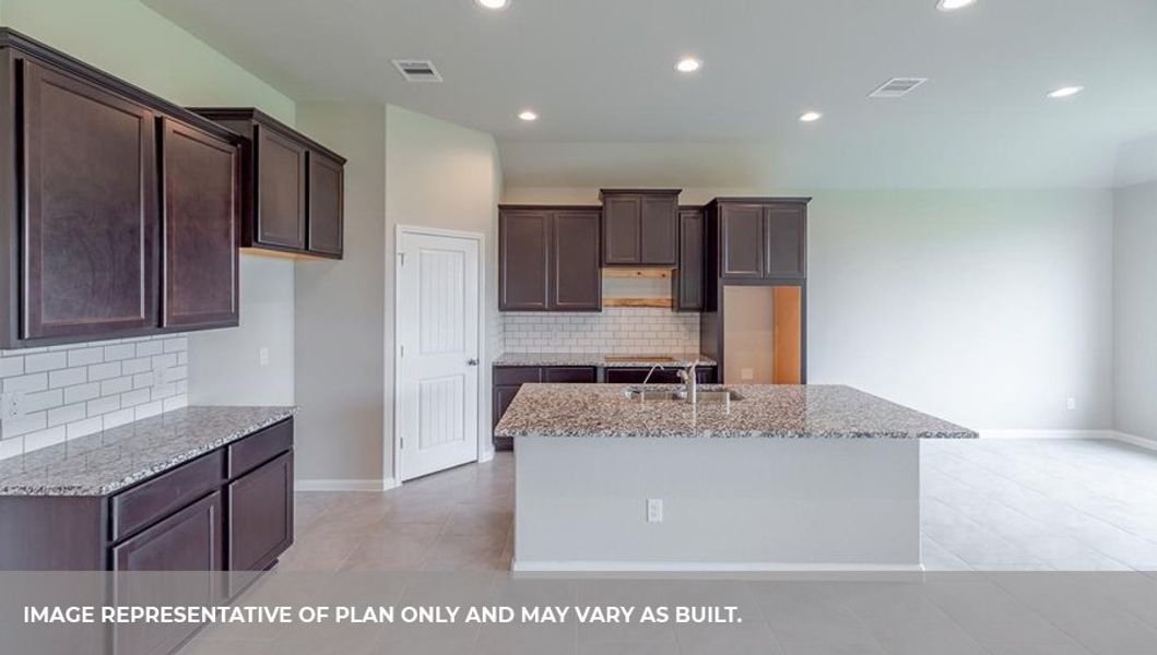 Representative furnished interior of a home built from the Fannin by D.R. Horton in Westwood, League City (Image 4).