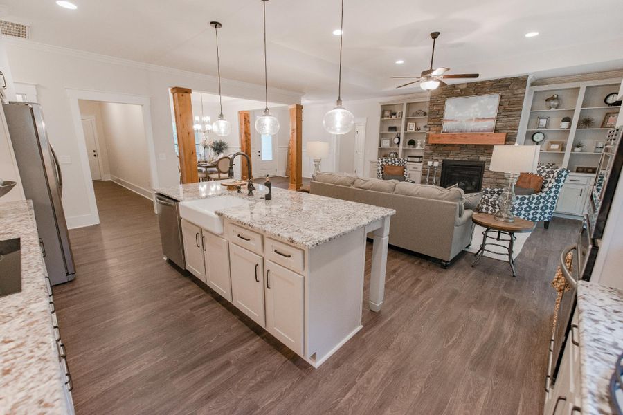 Representative furnished interior of a home built from the McKinley by Bill Clark Homes in The Sanctuary at Sunset Beach, Sunset Beach (Image 16). Representative furnished interior of a home built from the McKinley by Bill Clark Homes in The Sanctuary at Sunset Beach, Sunset Beach (Image 16).
