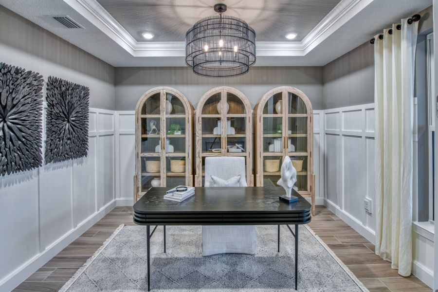 Furnished interior view inside a new home in Costa Pointe, Vero Beach (Image 20).