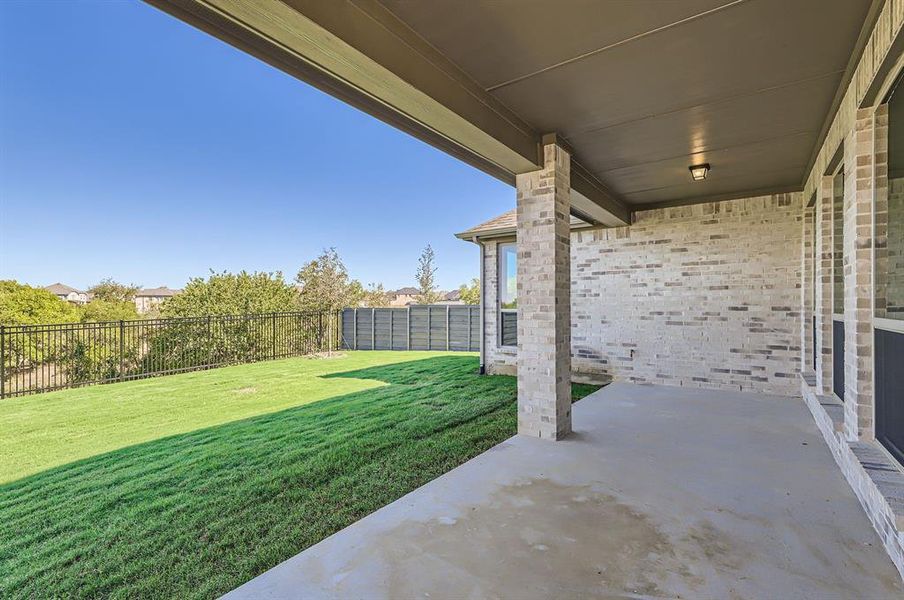 View of yard featuring a patio area