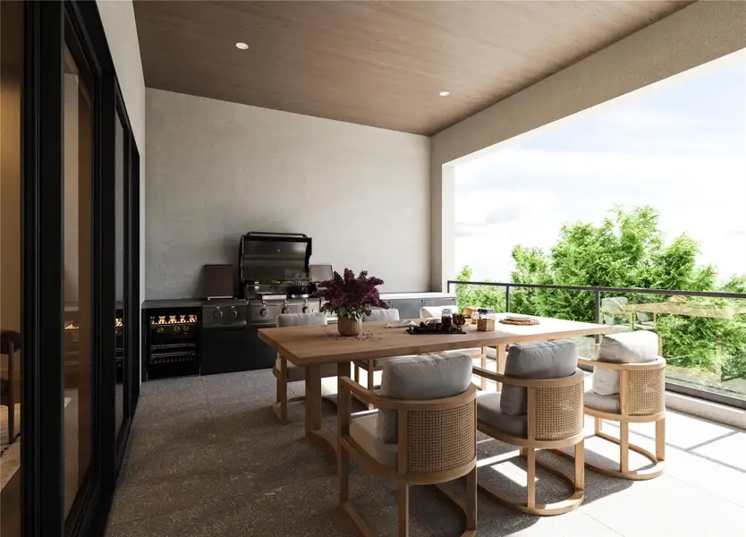 Exterior details and patio area of a home in , Houston (Image 2). Exterior details and patio area of a home in , Houston (Image 2).