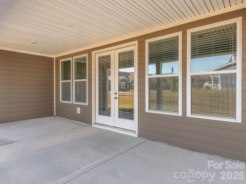Exterior details and patio area of a home in , Charlotte (Image 3). Exterior details and patio area of a home in , Charlotte (Image 3).