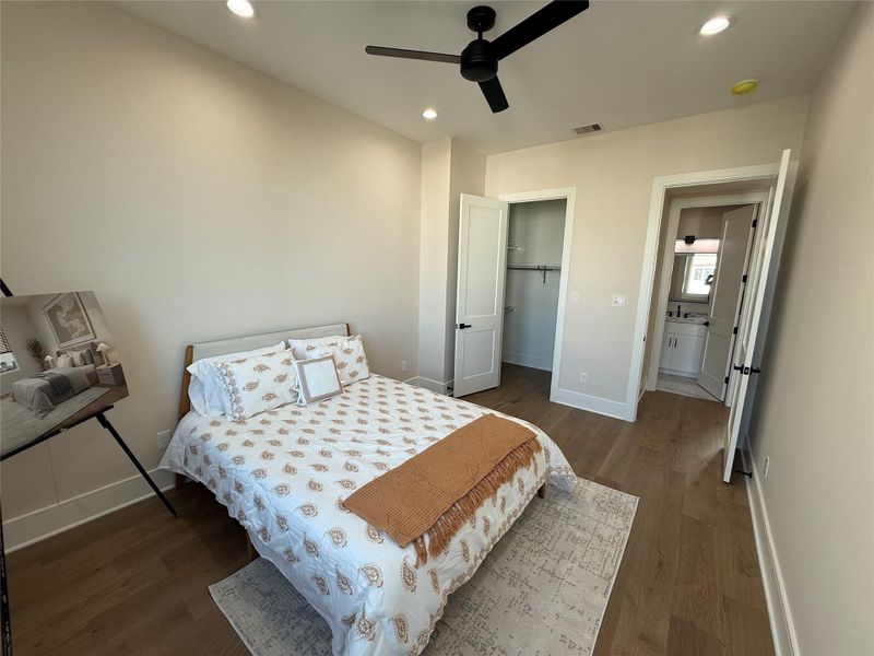 Furnished interior view inside a new home in , Houston (Image 9).