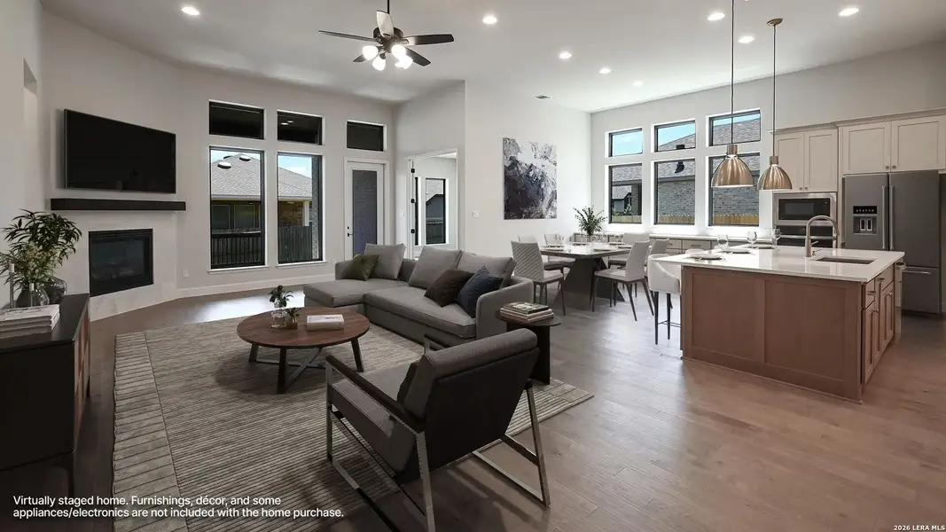 Furnished interior view inside a new home in Veramendi, New Braunfels (Image 15).