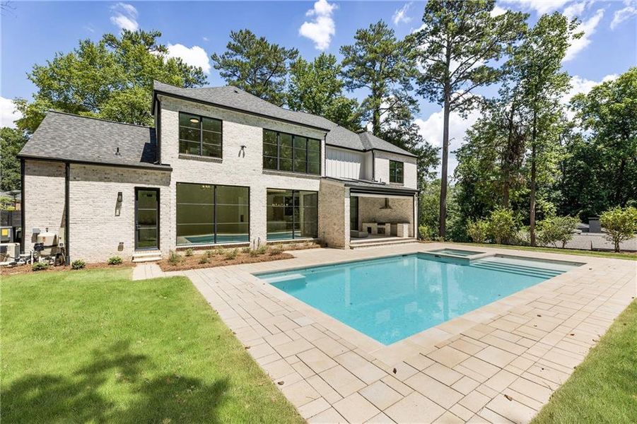 Front exterior of a new home in , Atlanta, GA, highlighting curb appeal (Image 34). Front exterior of a new home in , Atlanta, GA, highlighting curb appeal (Image 34).
