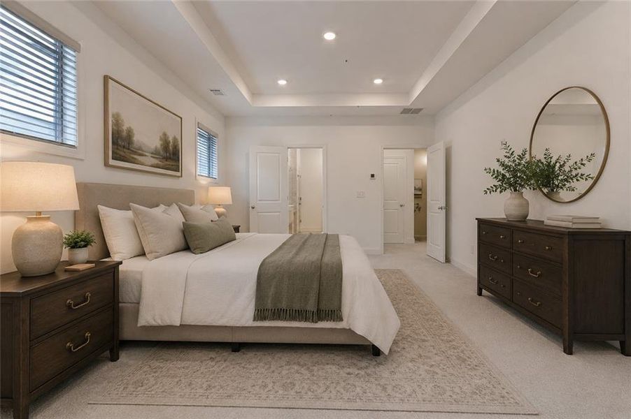 Furnished interior view inside a new home in Bailey Fence, Dacula (Image 9).