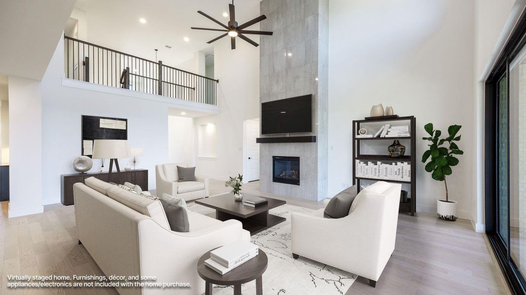Furnished interior view inside a new home in Santa Rita Ranch - Eldorado, Liberty Hill (Image 10).