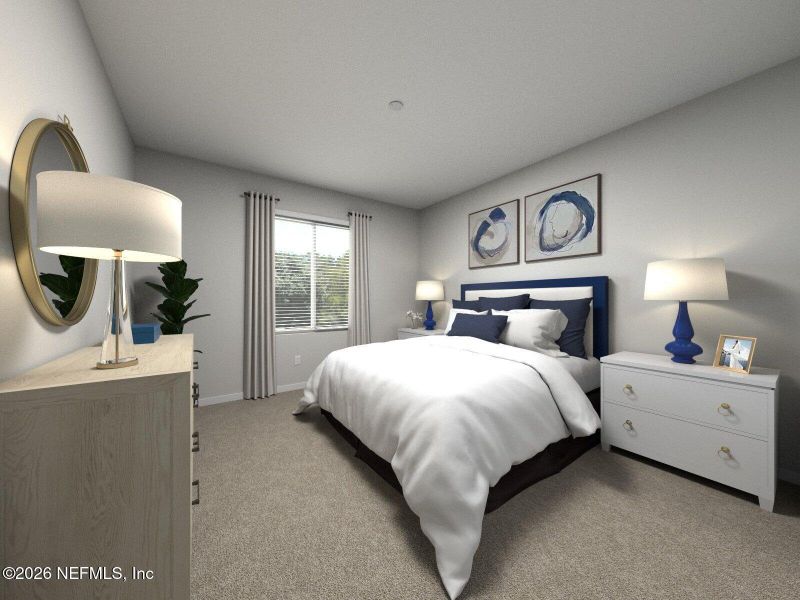 Furnished interior view inside a new home in Kings Preserve, Jacksonville (Image 9). Furnished interior view inside a new home in Kings Preserve, Jacksonville (Image 9).