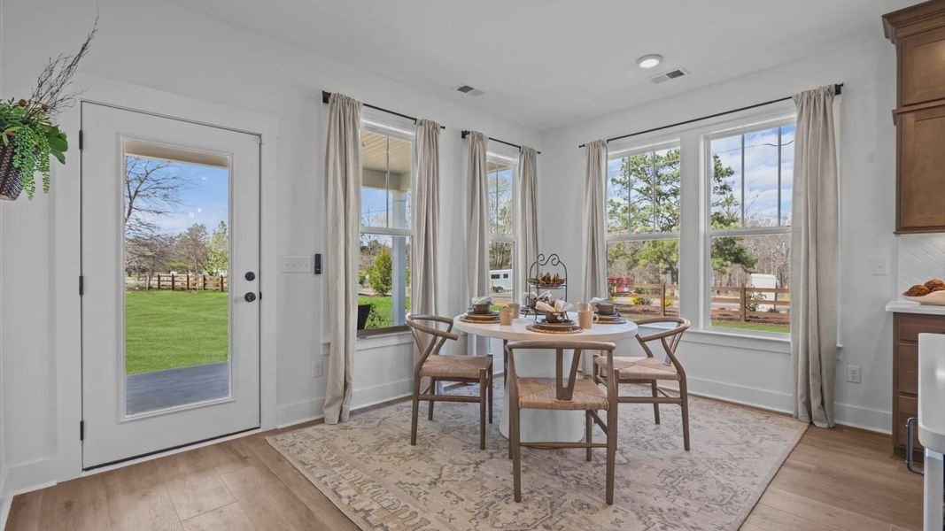 Furnished interior view inside a new home in Kayfield at Midway, Anderson (Image 5).