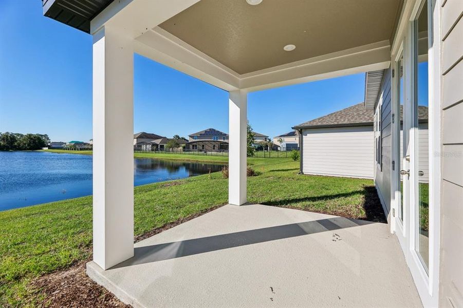 Exterior details and patio area of a home in Ellington Traditional, St. Cloud (Image 19). Exterior details and patio area of a home in Ellington Traditional, St. Cloud (Image 19).