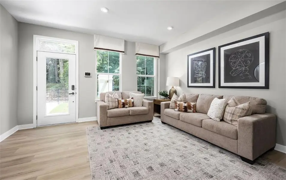 Furnished interior view inside a new home in , Atlanta (Image 4).