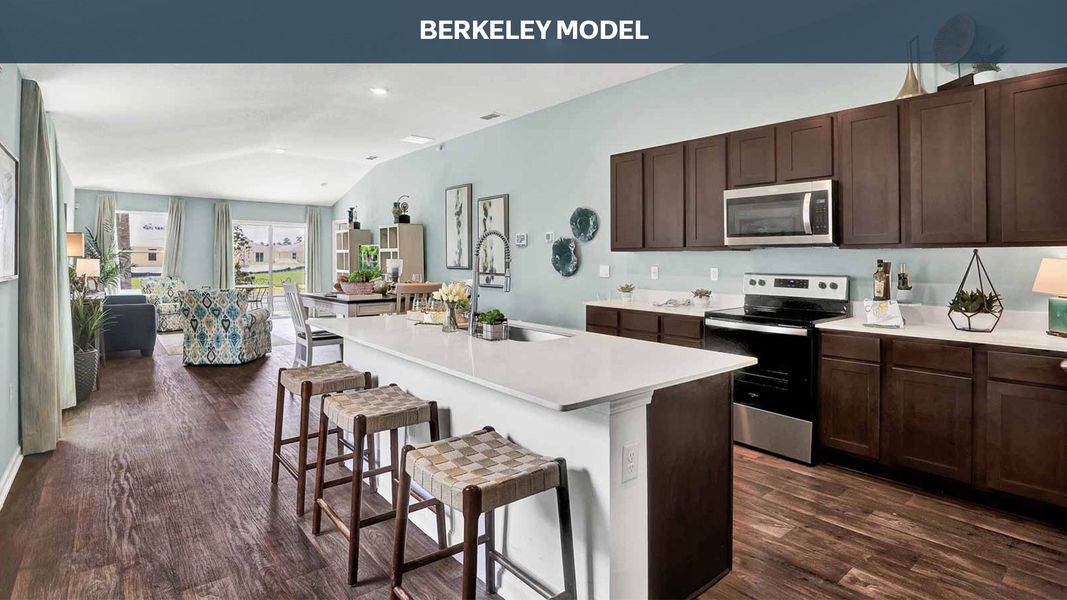 Representative furnished interior of a home built from the Berkeley by D.R. Horton in The Arbors, Jacksonville (Image 6). Representative furnished interior of a home built from the Berkeley by D.R. Horton in The Arbors, Jacksonville (Image 6).