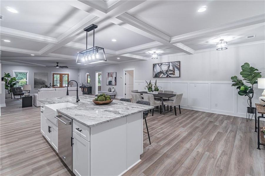 Furnished interior view inside a new home in , Braselton (Image 32).