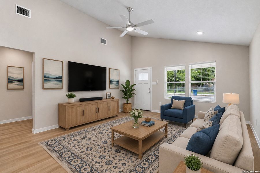 Furnished interior view inside a new home in , San Antonio (Image 10). Furnished interior view inside a new home in , San Antonio (Image 10).