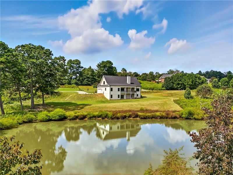 Front exterior of a new home in , Demorest, GA, highlighting curb appeal (Image 20).