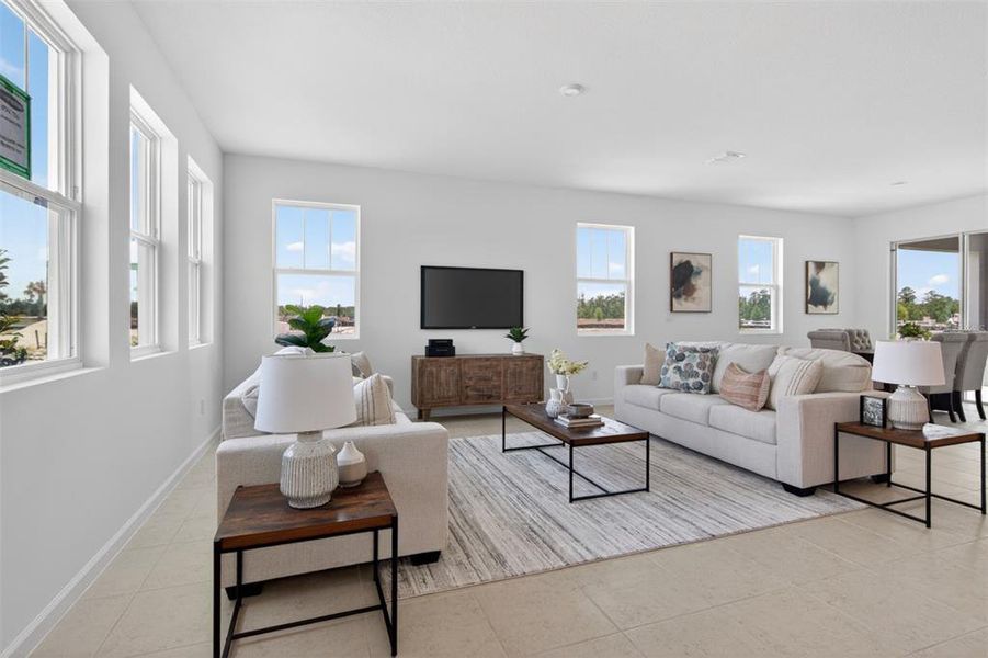 Furnished interior view inside a new home in , Orlando (Image 15).
