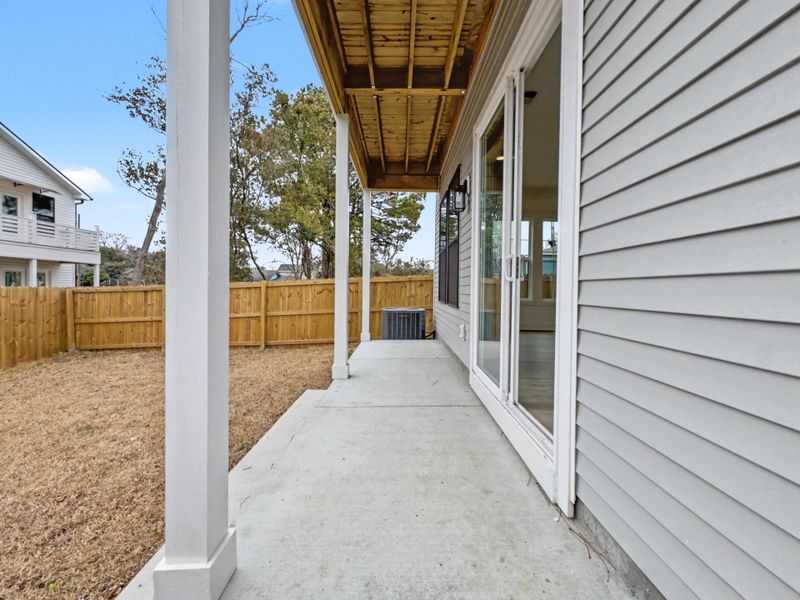 Exterior details and patio area of a home in , North Charleston (Image 28).