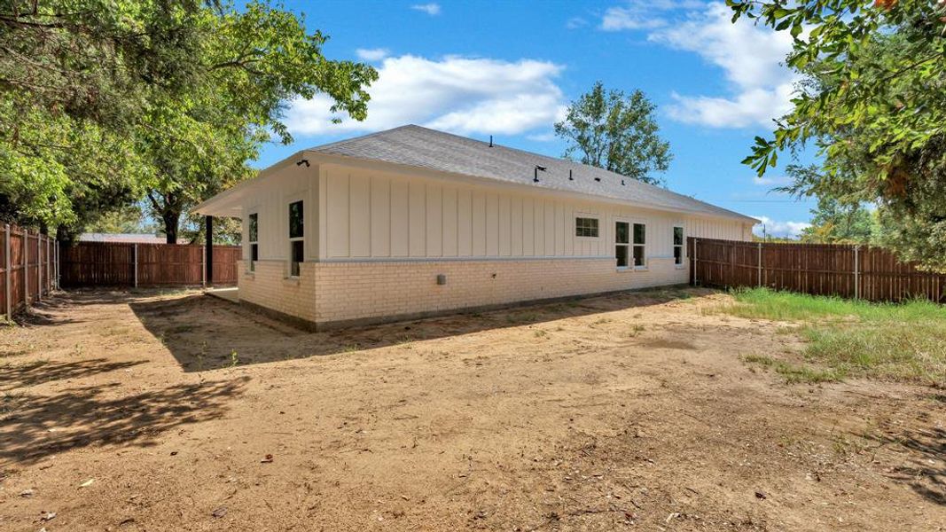 View of rear view of property