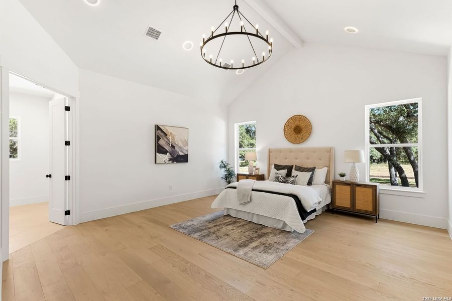 Furnished interior view inside a new home in , Boerne (Image 34).