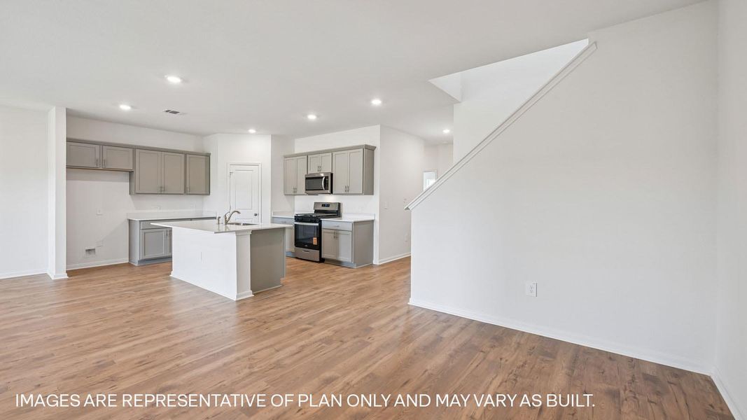 Furnished interior view inside a new home in Prairie Lakes, Buda (Image 6).