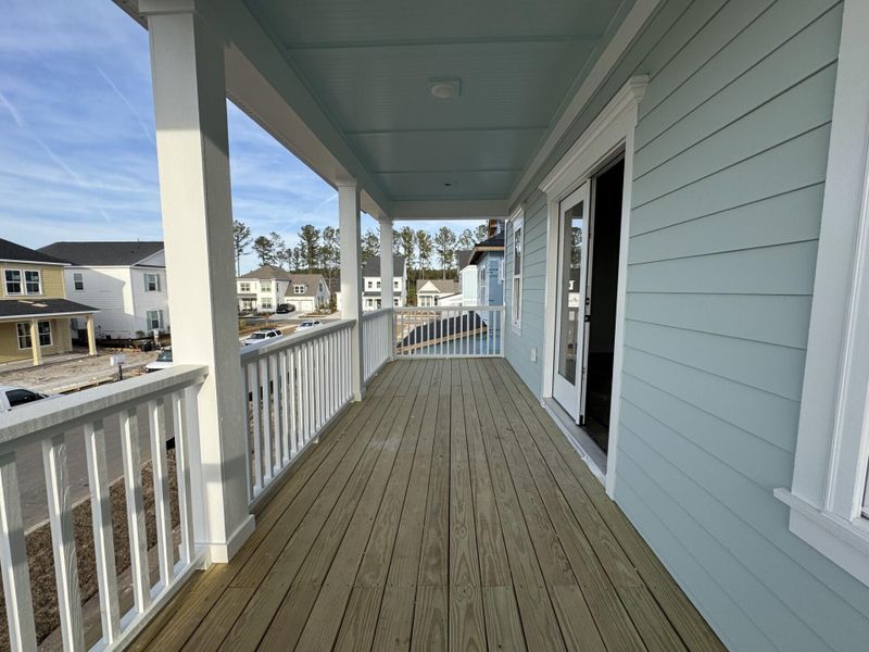 Exterior details and patio area of a home in Midtown at Nexton, Summerville (Image 24).