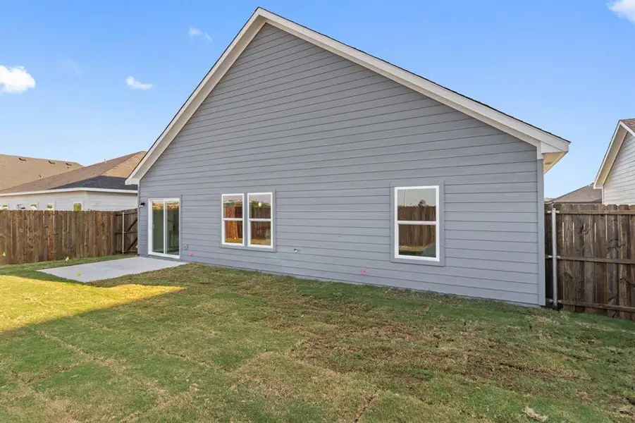 Exterior details and patio area of a home in Trails of Fossil Creek, Fort Worth (Image 3). Exterior details and patio area of a home in Trails of Fossil Creek, Fort Worth (Image 3).