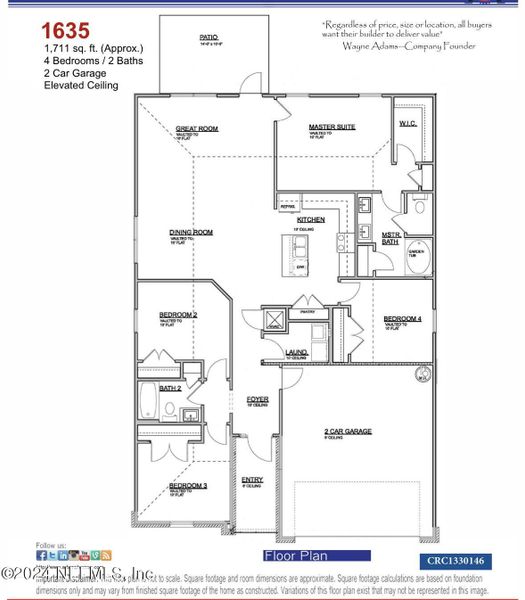 2D floor plan layout of this home in , Green Cove Springs, FL (Image 4).