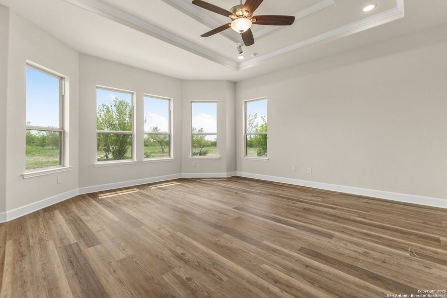 Spacious, unfurnished interior of a new home in Legend Park, Castroville (Image 26). Spacious, unfurnished interior of a new home in Legend Park, Castroville (Image 26).
