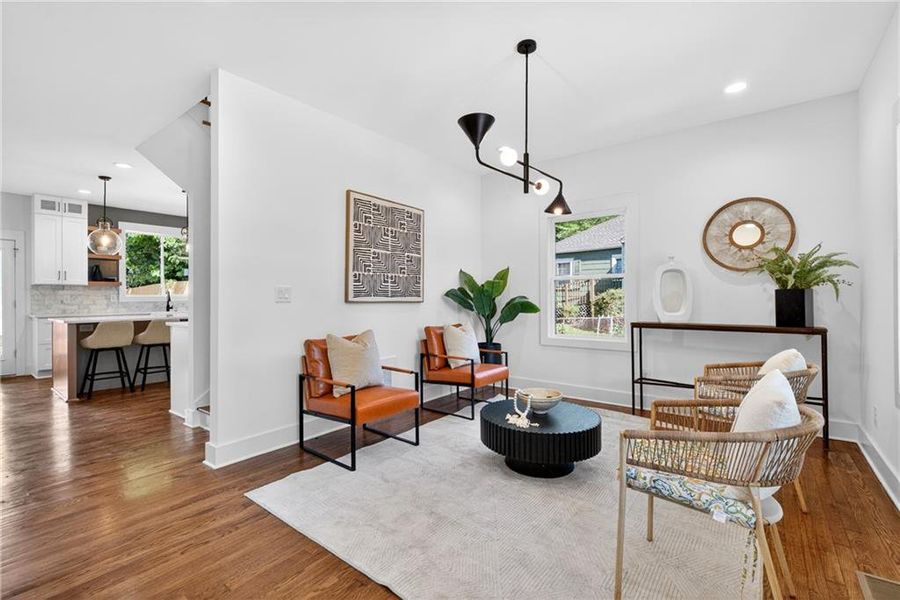 Furnished interior view inside a new home in , Atlanta (Image 12).