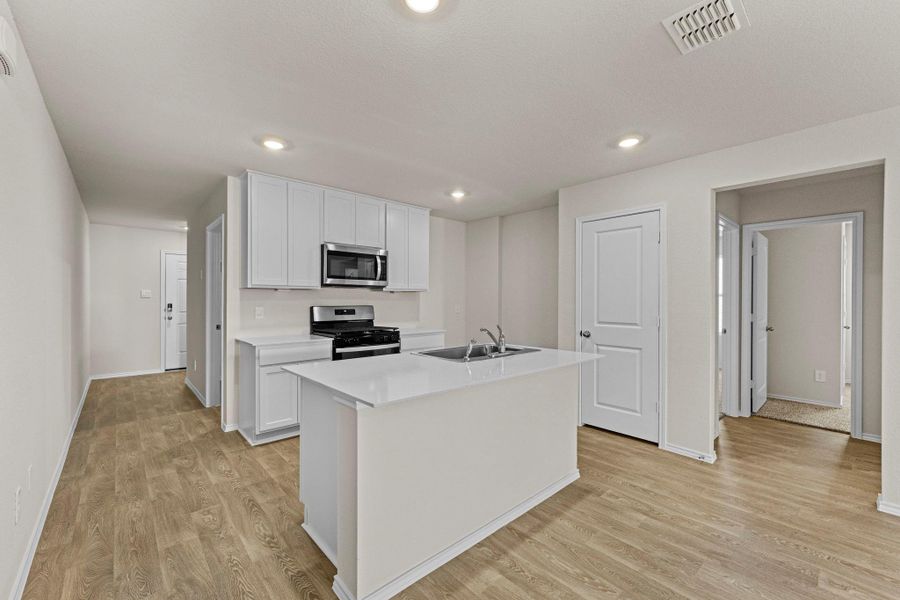 Furnished interior view inside a new home in Sunset Oaks, Maxwell (Image 6). Furnished interior view inside a new home in Sunset Oaks, Maxwell (Image 6).