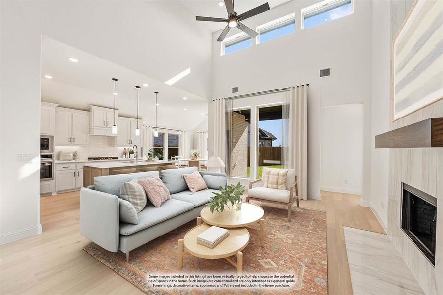 Furnished interior view inside a new home in Willow Wood Classic 60, McKinney (Image 12).